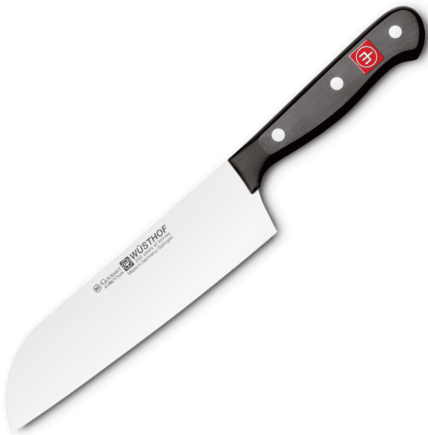 Нож Сантоку 17см WUESTHOF Gourmet из молибден-ванадиевой стали X50CrMoV15, Германия
